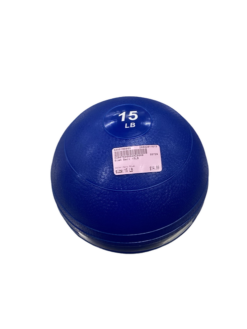 Vist Large View of Product Image Which is Used Slam Ball Navy Blue 15 lb