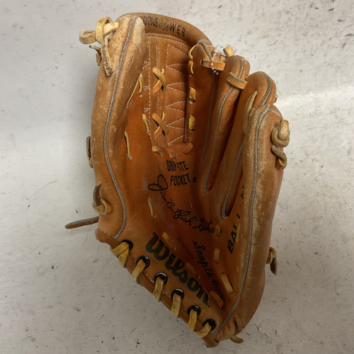 Vist Large View of Product Image Which is Used Wilson Ball Hawk A2185 Baseball Glove RH Throw Tan 10 1/2"