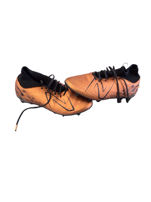 Vist Large View of Product Image Which is Used New Balance Soccer Cleats Brown Senior 7