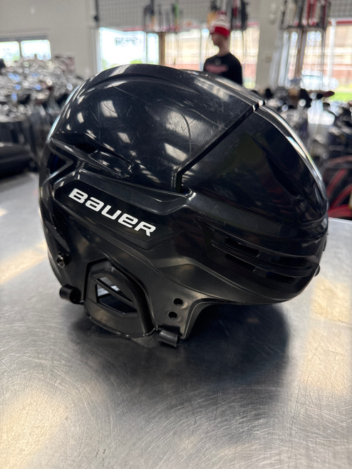 Vist Large View of Product Image Which is Used Bauer REAKT 55 Hockey Helmet Only Black MD
