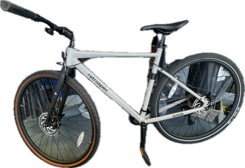 Vist Large View of Product Image Which is Used Retrospec AMOK GRAVEL Hybrid/City Bike Mens Grey 54-55cm - MD Frame
