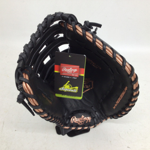 Vist Large View of Product Image Which is Used Rawlings R9 SERIES 12.5 IN RHT FB MITT BB/SB First Base RH Throw Black 12 1/2"