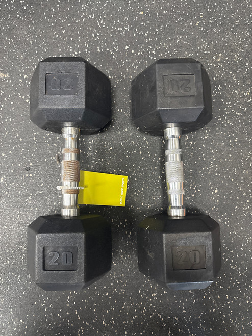 Vist Large View of Product Image Which is Used Hex Dumbbell (Pair) 20 lb