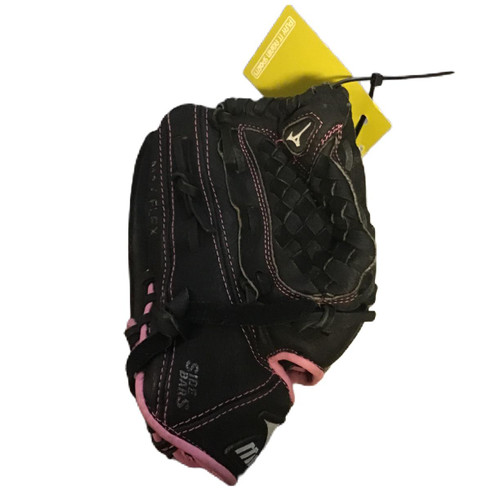 Vist Large View of Product Image Which is Used Mizuno Prospect Finch Series Fastpitch Glove LH Throw Black 10"