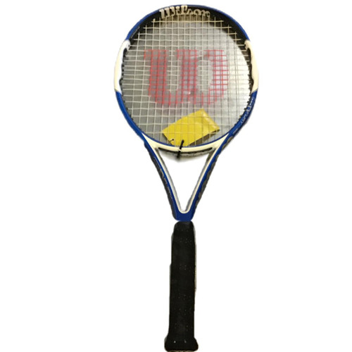 Vist Large View of Product Image Which is Used Wilson N FURY HYBRID Adult Tennis Racquet Royal Blue 4 1/2"