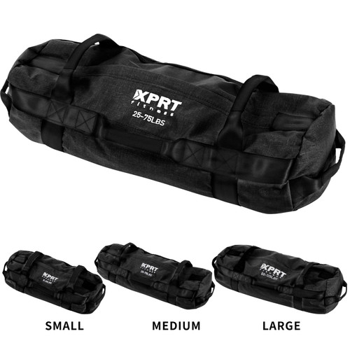 Vist Large View of Product Image Which is New Workout Sand Bag Black Md (25-75lbs)