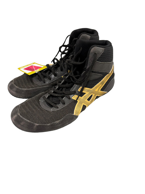 Vist Large View of Product Image Which is Used Asics Wrestling Shoes Black Senior 9.5