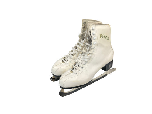 Vist Large View of Product Image Which is Used RODGERS FIGURE SKATE S8 WomensFigure Skate White Senior 8