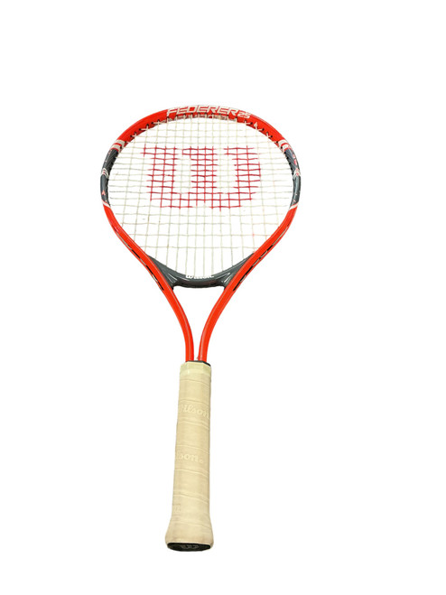 Vist Large View of Product Image Which is Used Wilson FEDERER 25 Junior Tennis Racquet Orange 25"