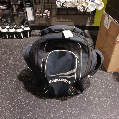 Vist Large View of Product Image Which is Used Bauer Sr Hockey Wheeled Navy Blue