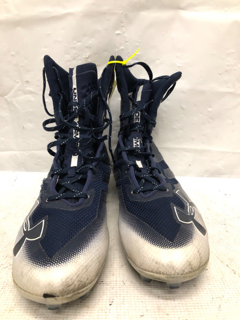 Vist Large View of Product Image Which is Used Under Armour Adult FB Cleats Royal Blue Senior 11.5