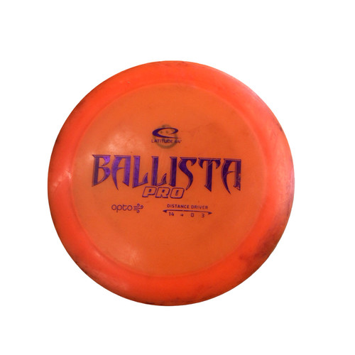 Vist Large View of Product Image Which is Used Latitude 64 OPTO PRO BALLISTA Disc Golf Driver Orange
