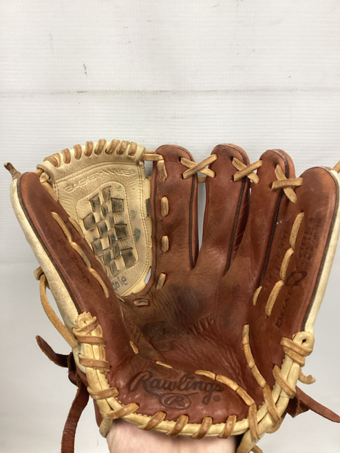Vist Large View of Product Image Which is Used Rawlings GG ELITE BB/SB Glove RH Throw None 12"
