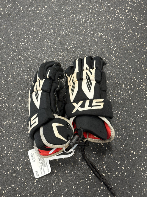 Vist Large View of Product Image Which is Used STX STINGER Lacrosse Gloves Junior Black 10"