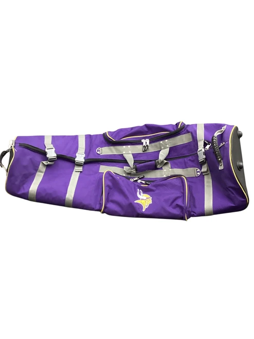 Vist Large View of Product Image Which is Used MINNESOTA VIKINGS Travel Bag Purple