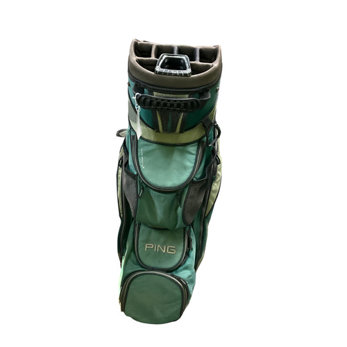 Vist Large View of Product Image Which is Used Ping 14 WAY CART BAG Mens Cart Bag Green