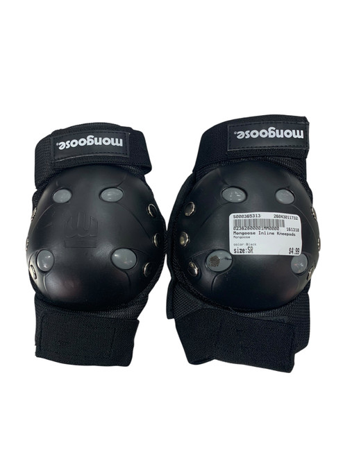Vist Large View of Product Image Which is Used Mongoose Inline Kneepads Black Senior