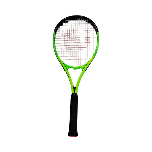 Vist Large View of Product Image Which is Used Wilson BLADE FEEL XL 106 Adult Tennis Racquet Green 3 3/8"