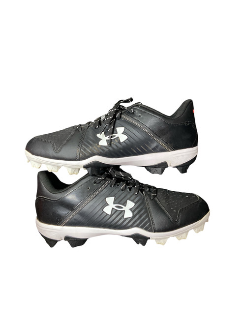 Vist Large View of Product Image Which is Used Under Armour LEADOFF BB/SB Cleats Black Senior 10.5