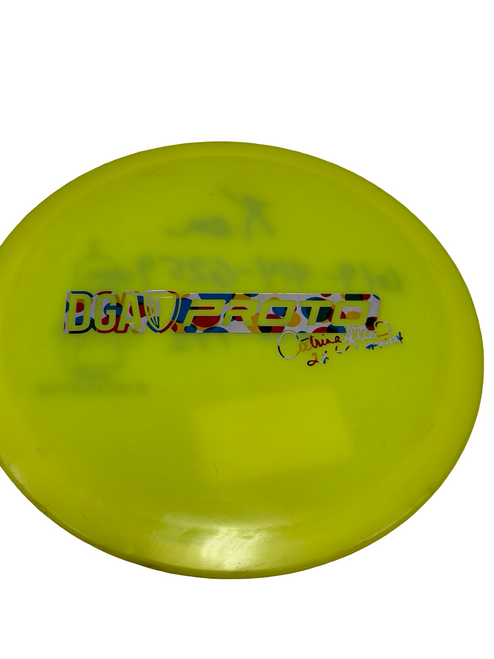 Vist Large View of Product Image Which is Used DGA PROTO CATRINA ALLEN Golf Disc Driver Yellow 172g