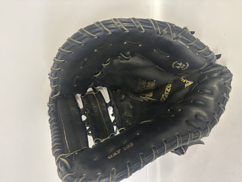 Vist Large View of Product Image Which is Used Mizuno POWER CLOSE BB/SB First Base RH Throw Black 12 1/2"