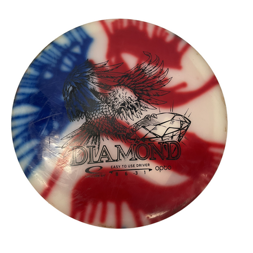 Vist Large View of Product Image Which is Used Latitude 64 DIAMOND Disc Golf Driver Red