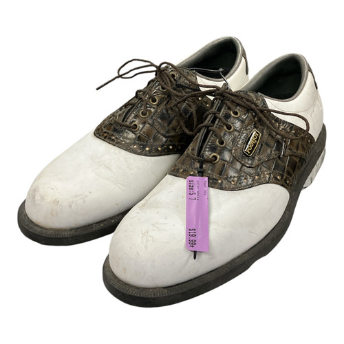 Vist Large View of Product Image Which is Used Foot Joy Mens Golf Shoes White Senior 7