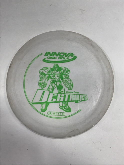 Vist Large View of Product Image Which is Used Innova DX DESTROYER Disc Golf Driver White 169g
