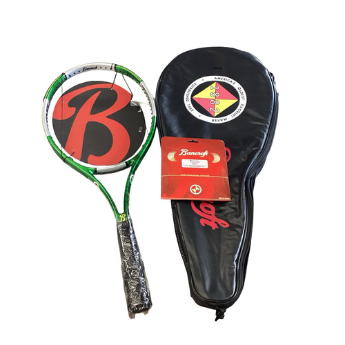 Vist Large View of Product Image Which is Used BANCROFT ADVANTAGE Adult Tennis Racquet Green 4 3/8"