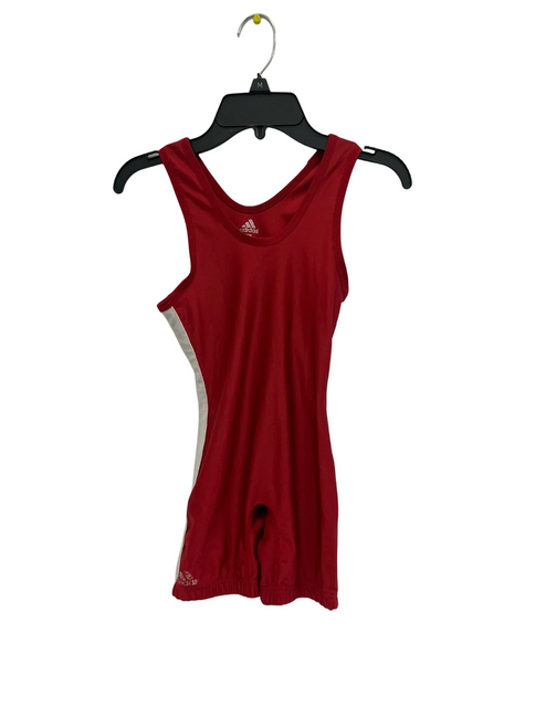 Vist Large View of Product Image Which is Used Adidas MD Red Wrestling Singlet 