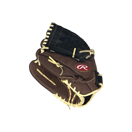 Vist Large View of Product Image Which is Used Rawlings RBG36BC BB/SB Glove LH Throw Brown 12 1/2"