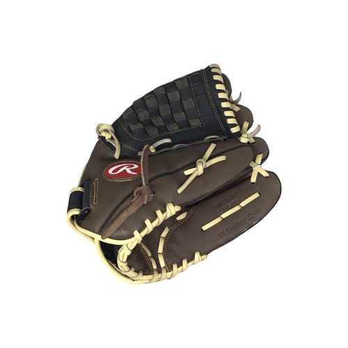 Vist Large View of Product Image Which is Used Rawlings RBG36BC BB/SB Glove RH Throw Brown 12 1/2"