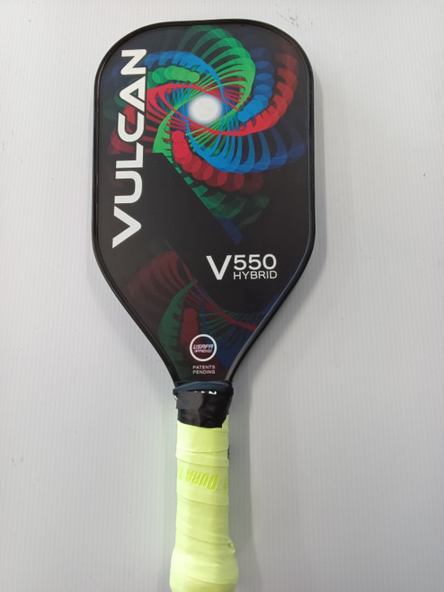 Vist Large View of Product Image Which is Used Venice VULCAN V550 Pickleball Racquet Black