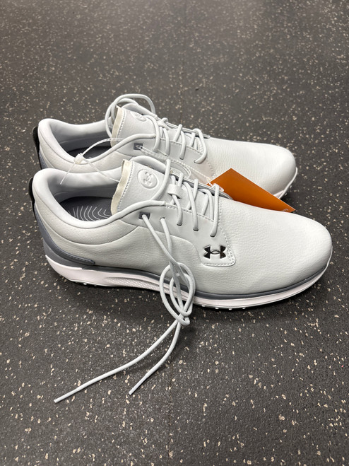 Vist Large View of Product Image Which is Brand New Under Armour DRIVE GLIDE Mens Golf Shoes Grey Senior 8.5