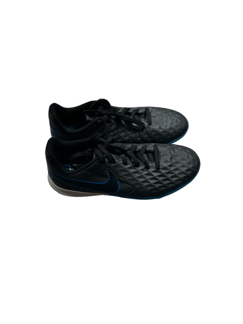 Vist Large View of Product Image Which is Used Nike Soccer Turf Shoes Black And Royal Blue Junior 02
