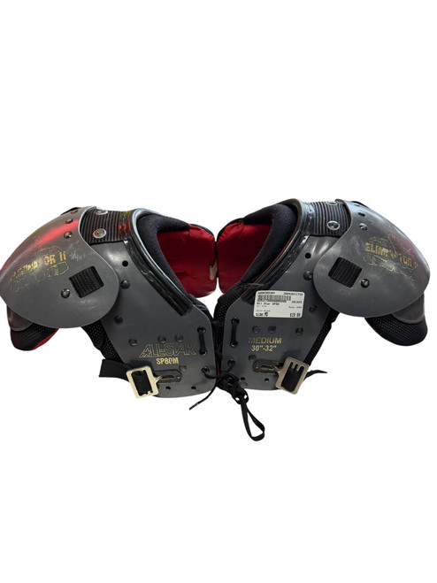Vist Large View of Product Image Which is Used All Star SP80 FB Shoulder Pads Black MD