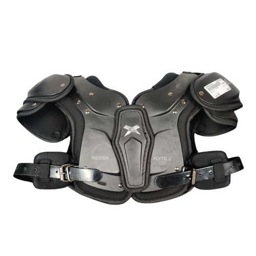 Vist Large View of Product Image Which is Used Xenith FLYTE Youth Football Shoulder Pads Black Medium