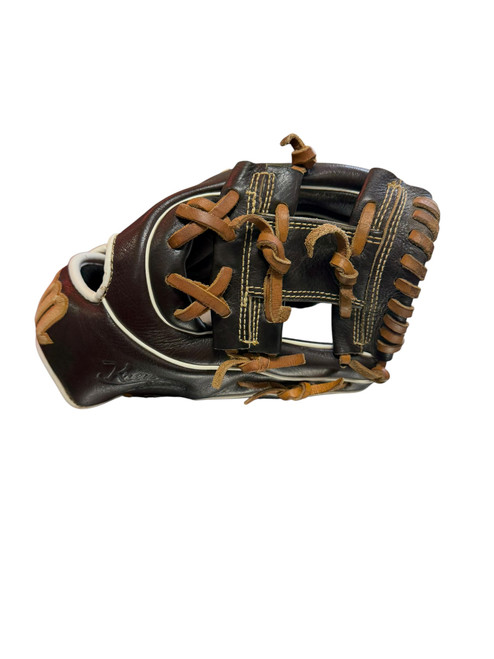 Vist Large View of Product Image Which is Used Marucci MTYPE BB/SB Glove RH Throw Brown 11"