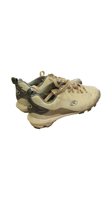Vist Large View of Product Image Which is Russell, Cooflo, BB/SB, Cleats, White, Junior, 05