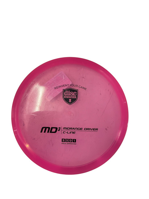 Vist Large View of Product Image Which is Used Discmania MD3 C-LINE Disc Golf Mid Range Pink