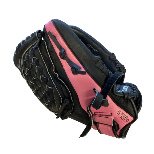 Vist Large View of Product Image Which is Used Mizuno FASTPITCH PROSPECT 11 INCH BB/SB Glove RH Throw Pink 11"