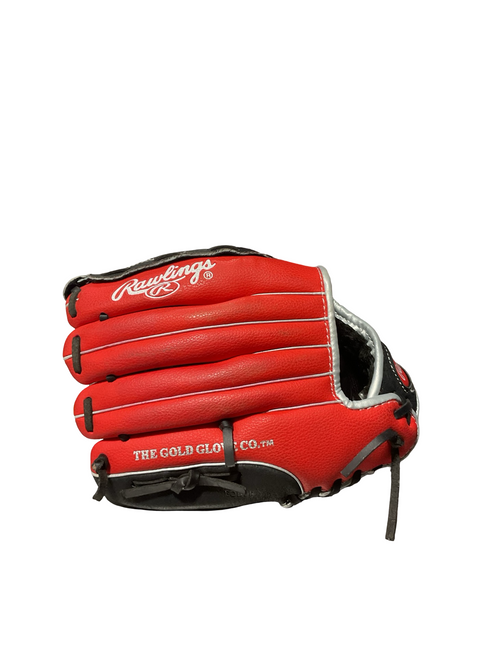 Vist Large View of Product Image Which is Used Rawlings PLAY MAKER SERIES BB/SB Glove RH Throw Red 11"