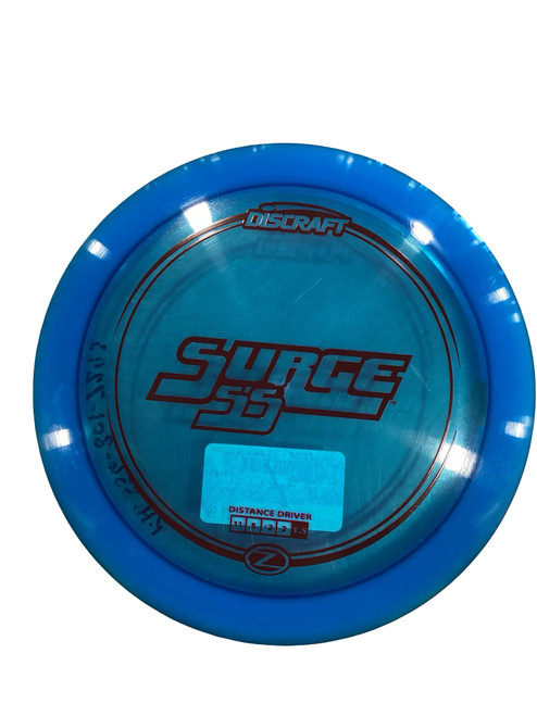 Vist Large View of Product Image Which is Used Discraft SURGE SS Disc Golf Driver Royal Blue 173g