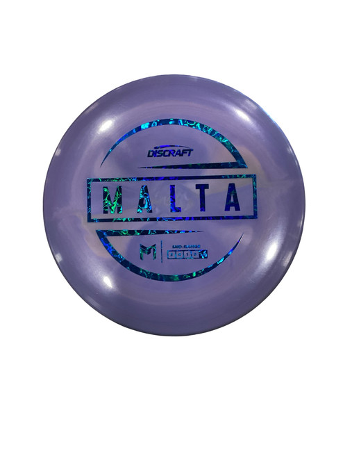 Vist Large View of Product Image Which is Used Discraft MALTA Disc Golf Mid Range Purple 173g