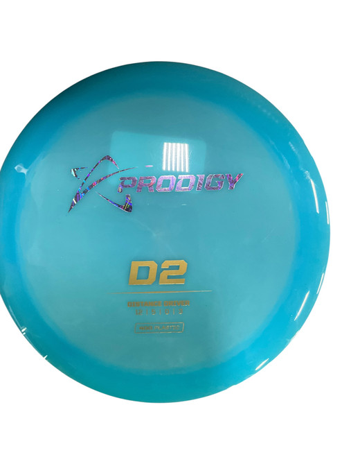 Vist Large View of Product Image Which is Used Prodigy D2 Disc Golf Driver Sky Blue