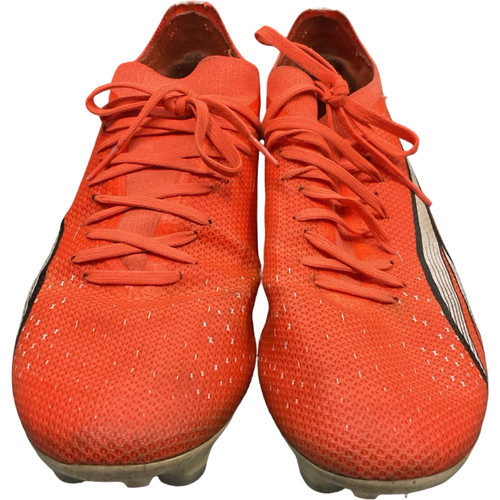 Vist Large View of Product Image Which is Used Puma Soccer Cleats Orange Senior 8
