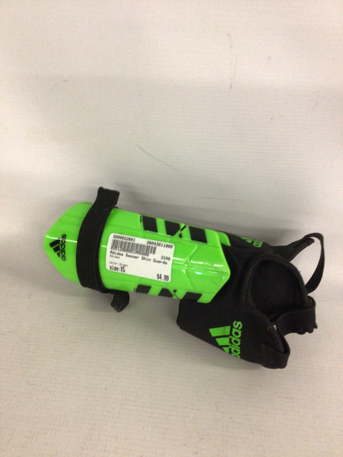 Vist Large View of Product Image Which is Used Adidas Soccer Shin Guards Youth Green XS