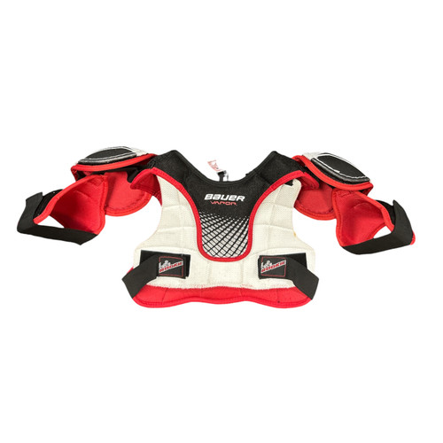 Vist Large View of Product Image Which is Used Bauer VAPOR SHOULDER PADS Youth Shoulder Pads MD