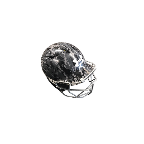 Vist Large View of Product Image Which is Used Under Armour UABH2-100 Batting Helmet w/Mask Black SM