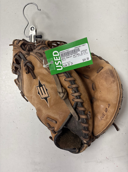 Vist Large View of Product Image Which is Used Easton NATURAL ELITE BB/SB Catchers RH Throw Brown 32"